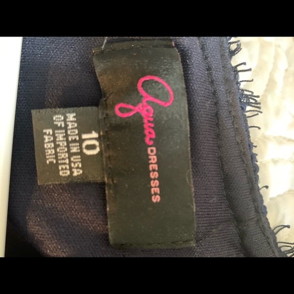 Midnight Blue Lace Dress - Picture 3 of 4